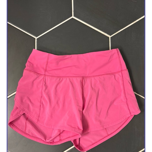 Lululemon speed up 4” shorts in sonic pink - Picture 1 of 5